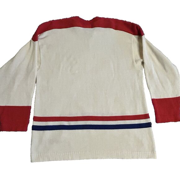 Vintage Montreal Canadiens Heritage Jersey Sweater - Men's L - Circa 1960 - Picture 8 of 8